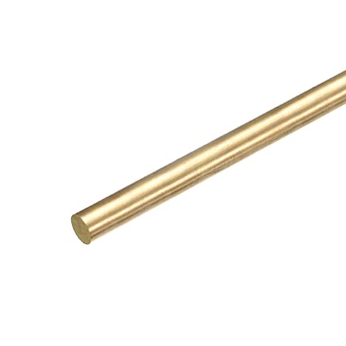 MECCANIXITY Brass Round šipke, 15/32 inčni mesing čvrste okrugli štap Strug Bar zaliha, 250mm dužina mesing