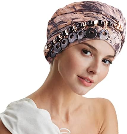 Yeilhile Crna kosa za kosu za žene dugački dres na dresu za glavu Ljeto prozračna lagana turbana tie-boja