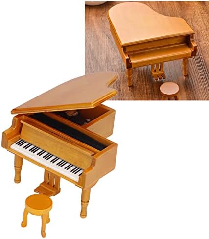 Simulacija glasovinska kutija za klavir, elegantno drvo Jednostavna operacija Muzička kutija Klasična