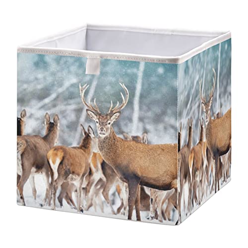 Deers zimska kocka kanta za odlaganje sklopive kocke za odlaganje vodootporna korpa za igračke za organizatore