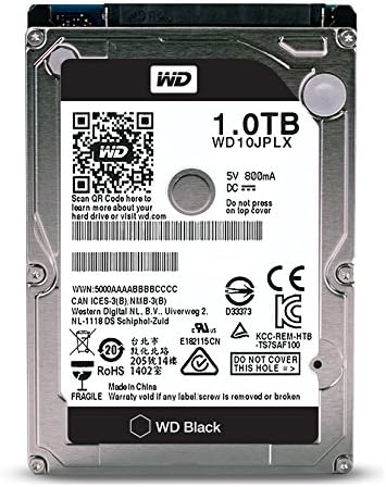 WD Black 1TB Performance Mobilni pogon tvrdog diska - 7200 RPM SATA 6 GB / S 32MB cache 9,5 mm 2,5 inča