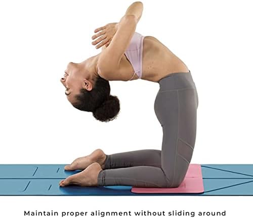 Yoga Premium PU Mini prostirka za jogu | Neklizava prostirka od prirodne gume | podloga za jogu protiv klizanja