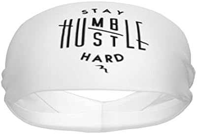 Ostanite skromni, Hustle Hard Headdress Unisex sportske trake za znoj rastezljive trake za kosu neklizajuće