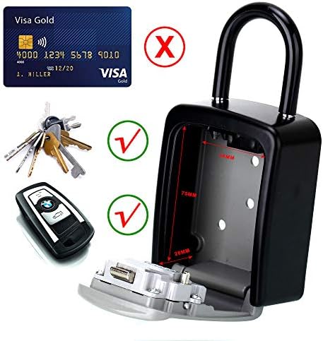 ABRA FOX kutija za zaključavanje ključa, kutija sa kombinovanom bravom sa kodom za odlaganje ključeva kuće, kombinovani ormarić za vrata