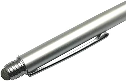 Boxwave Stylus olovkom Kompatibilan je s Epson WorkForce Enterprise WF-C20600 - Dualtip kapacitivni stylus, vlaknasta vrpca vrhova kapa kapacitivna olovka za epson za Epson Workforce Enterprise WF-C20600 - Metalno srebro
