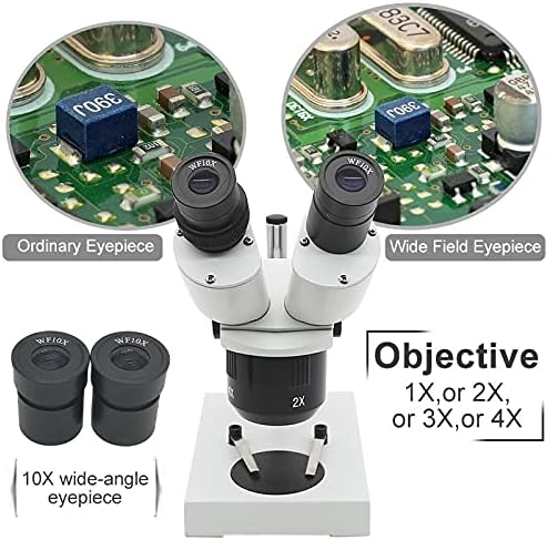 TFIIEXFL 10X-20X-30X-40X dvogledni stereo mikroskop osvijetljeni industrijski mikroskop W / okular za sagle za