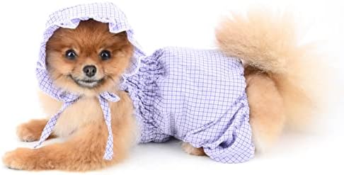 Smalllee_lucky_store kućni ljubimci Djevojke Puppy Plaid Pamuk Pajamas PJS za male Srednje pse Mačke