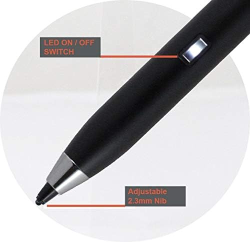 Bronel Crna fina tačaka Digitalna aktivna olovka kompatibilna s LG gram 14 ultra-lagana 14Z990