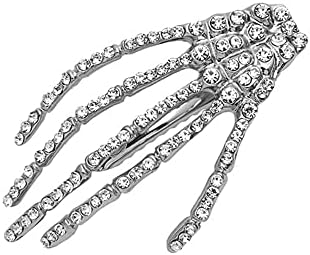 wekicici kostur ručni vještački dijamant ukosnica Punk horor Lobanja ukosnica za žene i djevojke modni gotički