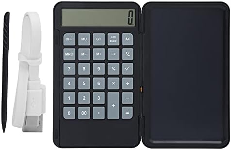 Naplatni kalkulator, crni kalkulator za prenosni rad sa sklopivim pločama za rukopis za pisanje tableta i LCD 12 cifara, školski pribor za srednjoškolce