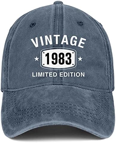 40. rođendanski pokloni za muškarce ženske kape Vintage 1983 vezena bejzbol kapa