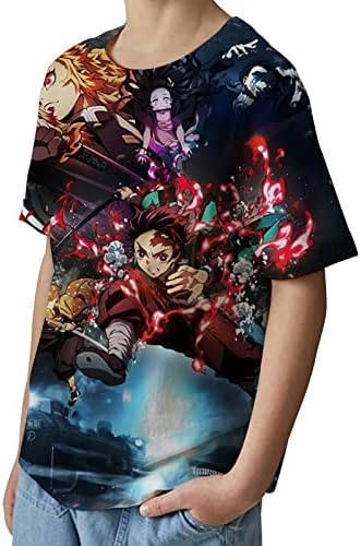 De Sl Boy Shirt Anime modni Top Tees Dječiji kratki rukav udobna majica za dječake i djevojčice