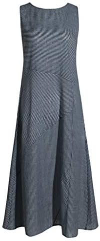 Dopocq ljetne haljine za žene 2023 proljetne pamučne lanene džepne duge haljine Ležerne labave