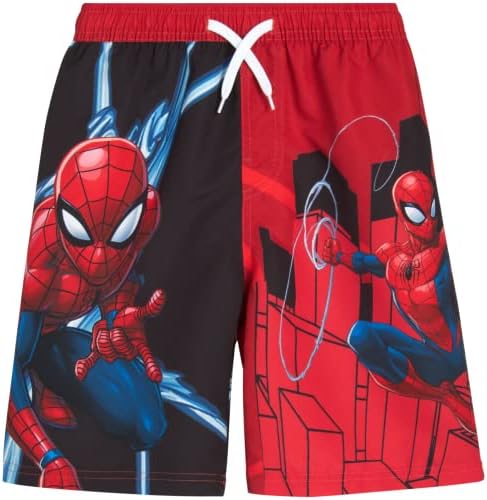 Marvel Avengers muške kupaće gaće-Spider-Man, kupaći kostim kapetana Amerike – UPF 50+ brzo sušeći kupaći kostim