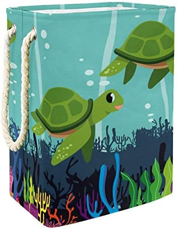 Unicey Swimming Turtles velika kanta za skladištenje sklopiva korpa za veš za jaslice i dečiju sobu