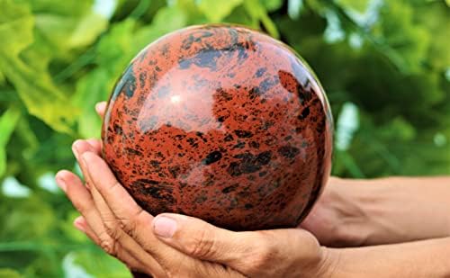 Polirani veliki prirodni plavi mahagoni obsidian kristalno chistal chacras liječenje metafizičke kamene sfere unutarnje lopta