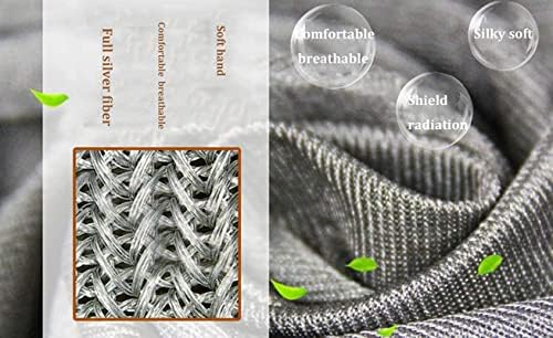 WZGLOD -Faraday tkanina, srebrni materijal vlakana, provodljiva tkanina protiv zračenja, EMF zaštitna tkanina za antistatički blokiranje signala EMI izolacije, 150x100cm