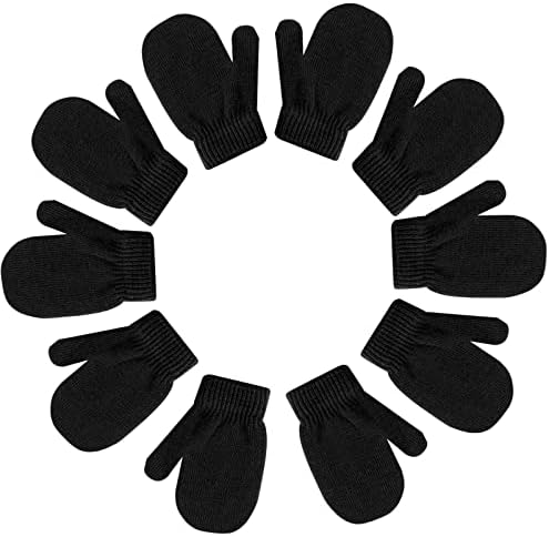 Jeleni 5 para mališani rukavice crne baby rukavice rukavice tople novorođene rukavice za zimske
