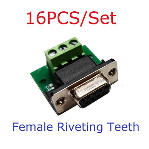 ELETECHSUP DB9 do 3PIN terminala RS232 Konverter adapter za zakovice zuba Žena za Arudino Uno Mega