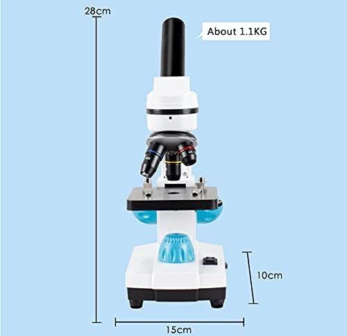 Czdyuf Zoom 2000x Biological Microscope monocular Student Laboratory Lab Education led USB