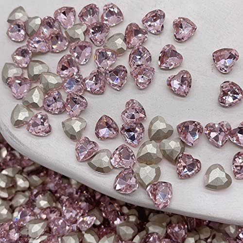 10kom srce kvadrat Nail Rhinestone Flash Diamond Crystal Moonlight šiljatim dna dekoracija noktiju nakit