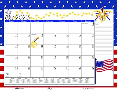House of Doolittle 2023 Mjesečni Desk Pad kalendar, Sezonski, 22 x 17 inča, januar-decembar
