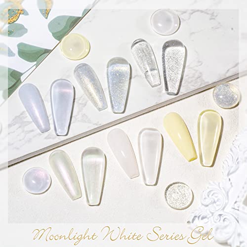 Upoznajte se preko mliječno bijelog gela Set lakova za nokte u 6 boja komplet Gel lakova upijajte UV Led