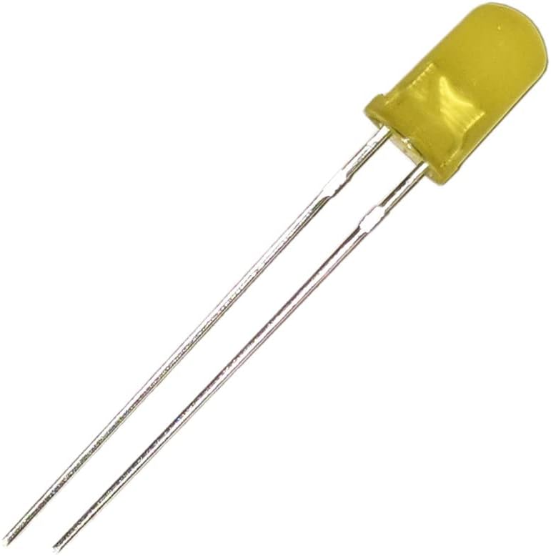 EX ELECTRONIX EXPRESS 20 pakovanja žutih LED dioda sa difuznim sočivima, okrugla sijalica prečnika