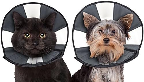 ZenPet Konusni e-ovratnik za kućne ljubimce za oporavak za pse i mačke - uvijek ga koristite sa svakodnevnim ovratnikom vašeg ljubimca - udoban meki ovratnik podesiv je za sigurno i prilagođeno prianjanje