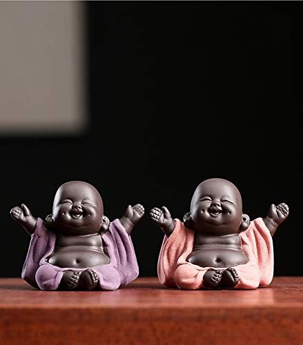 Kingzhuo Keramic Little Slatka Baby Buddha Statua Monk Figurine Buda Figurice Početna Dekor Creative