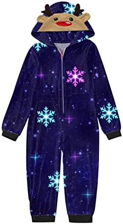 Porodična božićna pidžama 2022. Klasični print sa kapuljačom odmora za odmor Outfit Porodica Pajamas