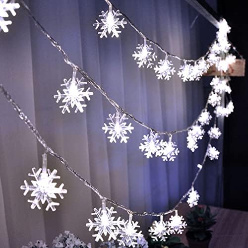 XIOS 2022 Božić pahuljica žičana svjetla ukrasi zimska bajkovita zemlja dekor Božić pahuljica