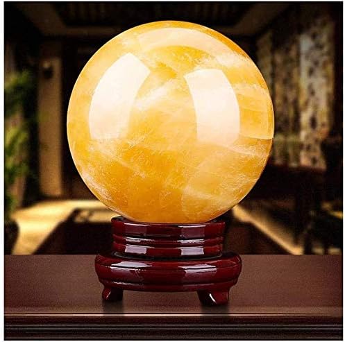 Huangxing - uredski kućni stol Feng Shui Dekoracija Kristalna kugla / dekorativne kuglice Natural Topaz Crystal Ball Office povoljni kuglica FENG SHUI Ball kamen rezbarskih ureda Fortune Telli