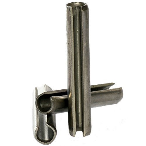 Baza vijaka M8 x 40 proreza od nehrđajućeg čelika proljetna zatezna zatezna zatezanja Ollock Roll Pins DIN 1481 - 100 paketa