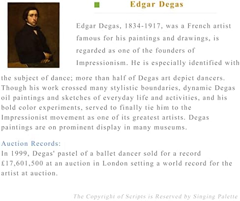 80-1500 dolara ručno oslikali nastavnici umjetničkih Akademija - 2 umjetničke slike unutrašnjost Impresionizam silovanja baletan Edgar Degas uljana slika na platnu - zidni dekor 01