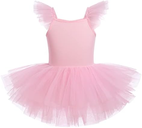 Ibakom Toddler Baby Girl Ballet Leotard haljina Flutter rukava Balerina Dance Leotard za djevojke