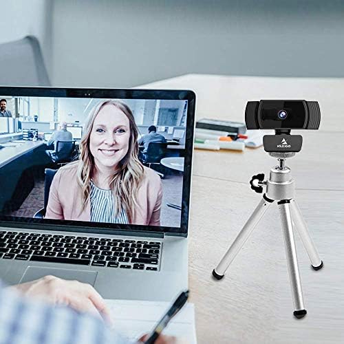 NexiGo 1080p Web kamera sa mini setovima Stativa, UHD USB Web kamera sa mikrofonom, poklopac za privatnost, proširivi stalak za stativ, za Zoom / Skype / timovi online nastava, Laptop MAC PC Desktop