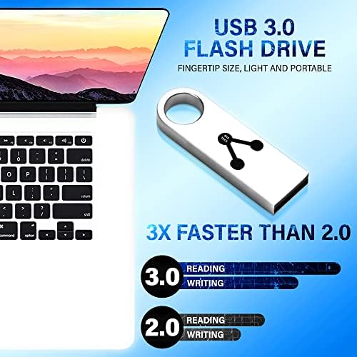 USB 3.0 Flash Drive 64GB Thumb metal, srebro