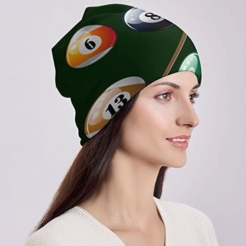 BAIKUTOUAN bilijar Broj baloni Print kapice za muškarce žene sa dizajnom Lobanja kapa