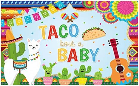 Allenjoy meksički Fiesta Baby tuš pozadina Taco Bout a Baby Kids Rođendanska zabava fotografija pozadina