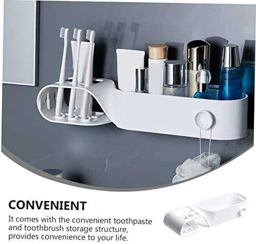 VeeMon četkica za zube Zidne police za skladištenje bijela pasta za zube Plastični organizator tuš