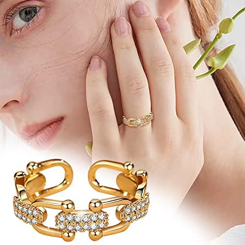 Vjenčanje i angažman prstenovi dijamantski lanci prsten za žene modni nakit Popularni dodaci za ženu