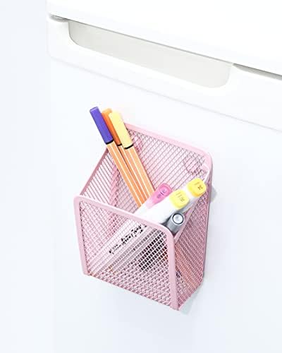 Sanpaint Magnetic Pencil Holder,mrežasta korpa za olovku od nerđajućeg čelika, Organizator za skladištenje