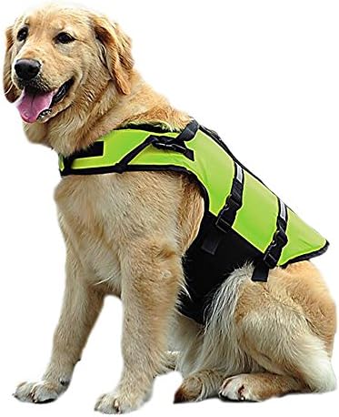 Leshuo Dog Life Saver Vest Life Jacket Pun Float Aquatic PET Plivanje Presperver za velike veličine