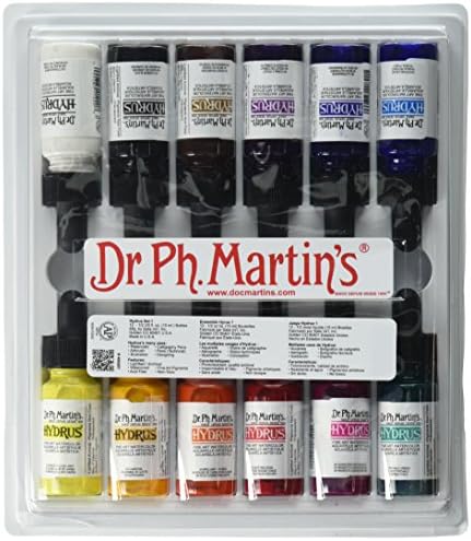 Dr. Ph. Martin's Hydrus Fine Art akvarel, 0.5 Fl oz, Set 1 boje