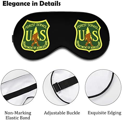 Američka šumska usluga BigFoot maska ​​za spavanje Izdržljiva zaslijepa očiju mekane maske za