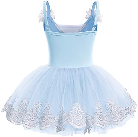 Afavoj dječji djeci Djevojke Fringes Camisole Ballet Dance haljina Glitter Feather Tutu Skirted Leotard Ballerina