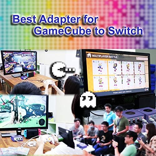 Brook Gamecube to Switch kontroler Adapter-konzola Gaming Adapter, Turbo funkcija, Super Bomberman R dodatak, Gamecube dodatak