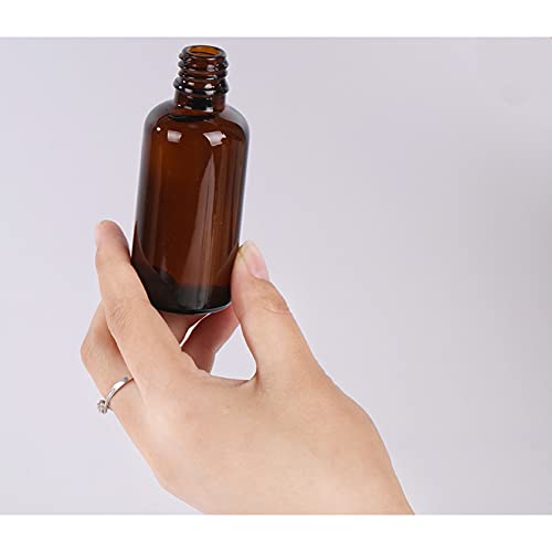 6pcs 30ml 1 oz Eksply pumpe Amber stakleni losion losione prijenosne pumpe boce šminke uzorak za pohranu držača za ulje šampona uzorka