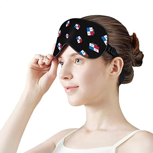 Zastava države Panama Sleep Maska Mekana maska ​​za oči Pokrijte efektivno sjenilo za sjenčanje sa elastičnim